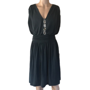 Elegant Black Sleeveless Dress